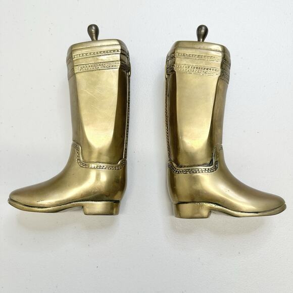 Lauren Ralph Lauren Other - Ralph Lauren Brass Riding Boot Bookends Made In Korea 7 1/2"